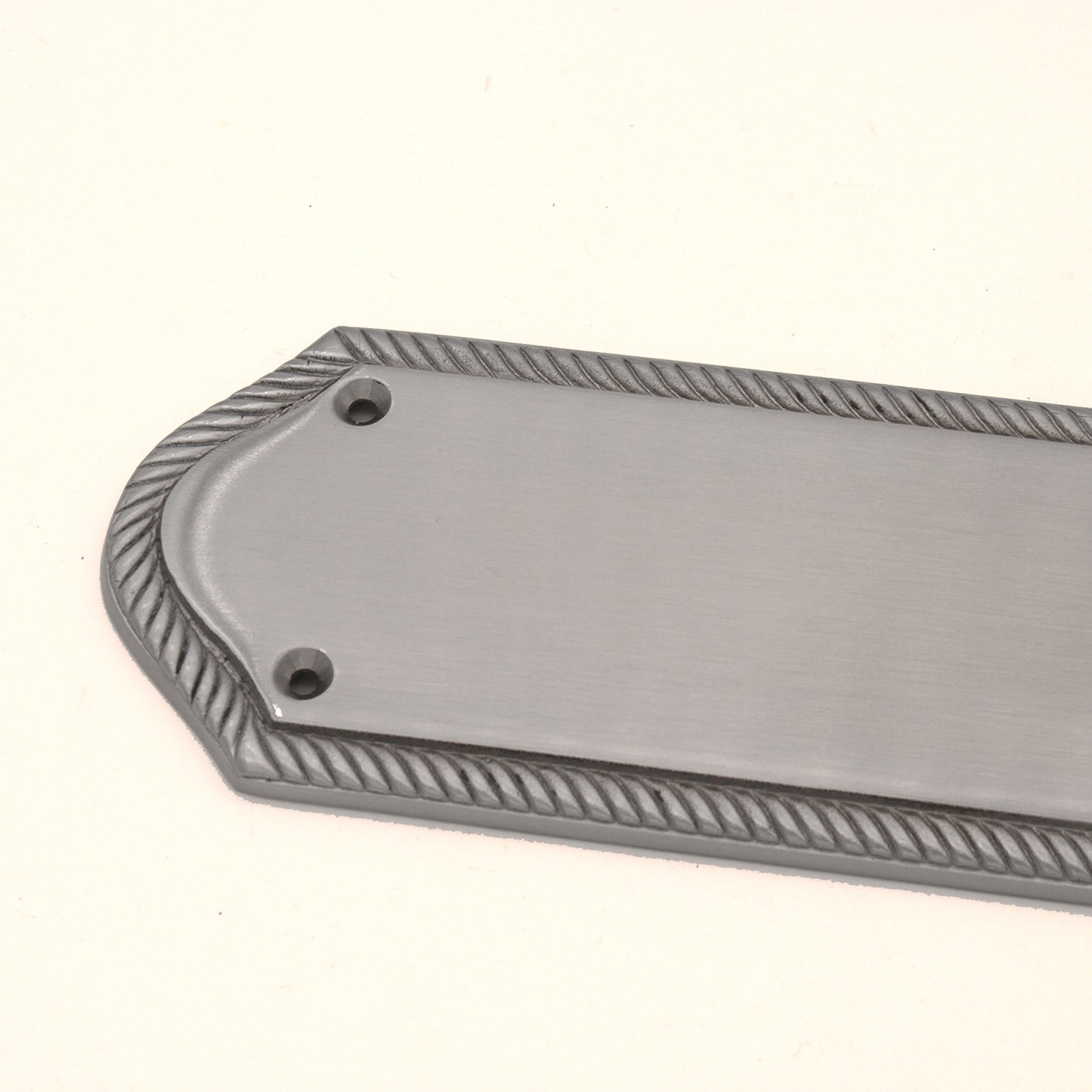 Plaque de doigt géorgienne demi-ronde 295 mm chrome satiné