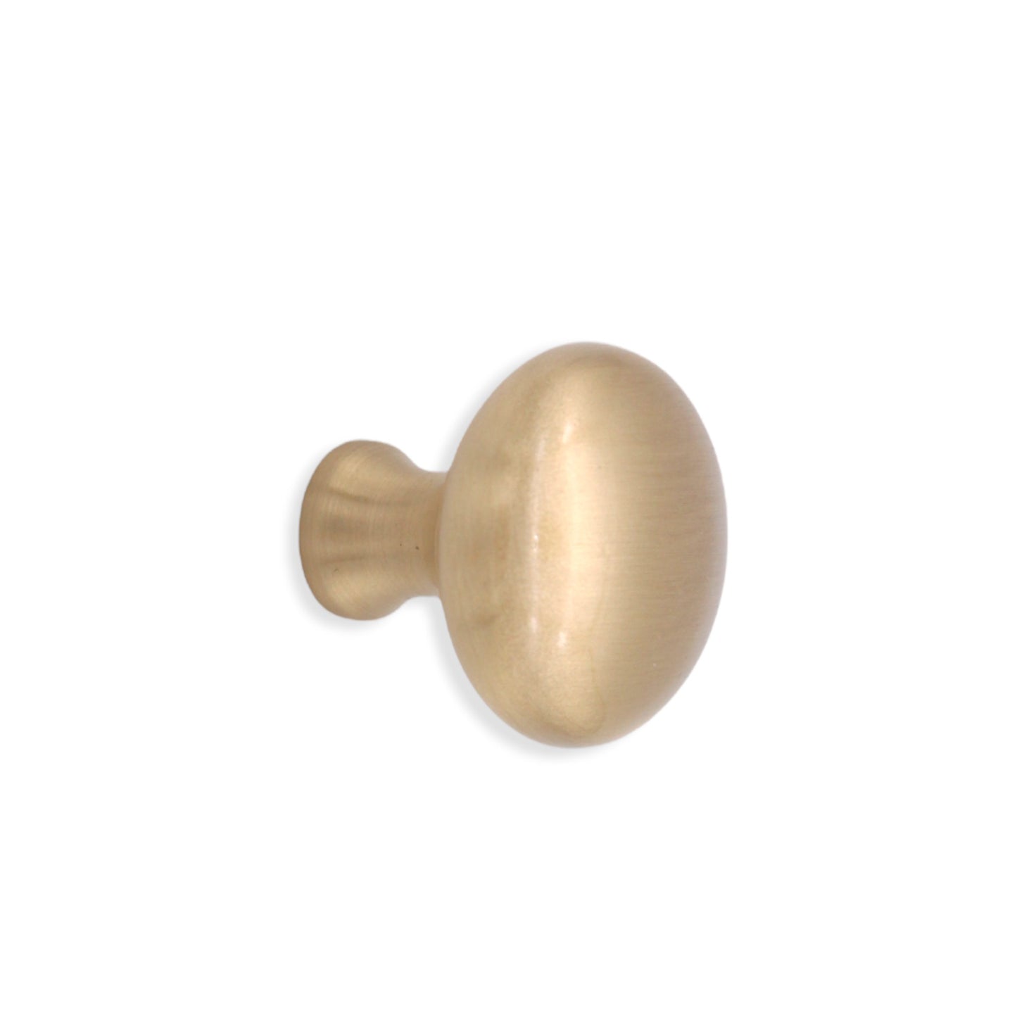 Mushroom Cupboard Knob Satin Brass Home Decor