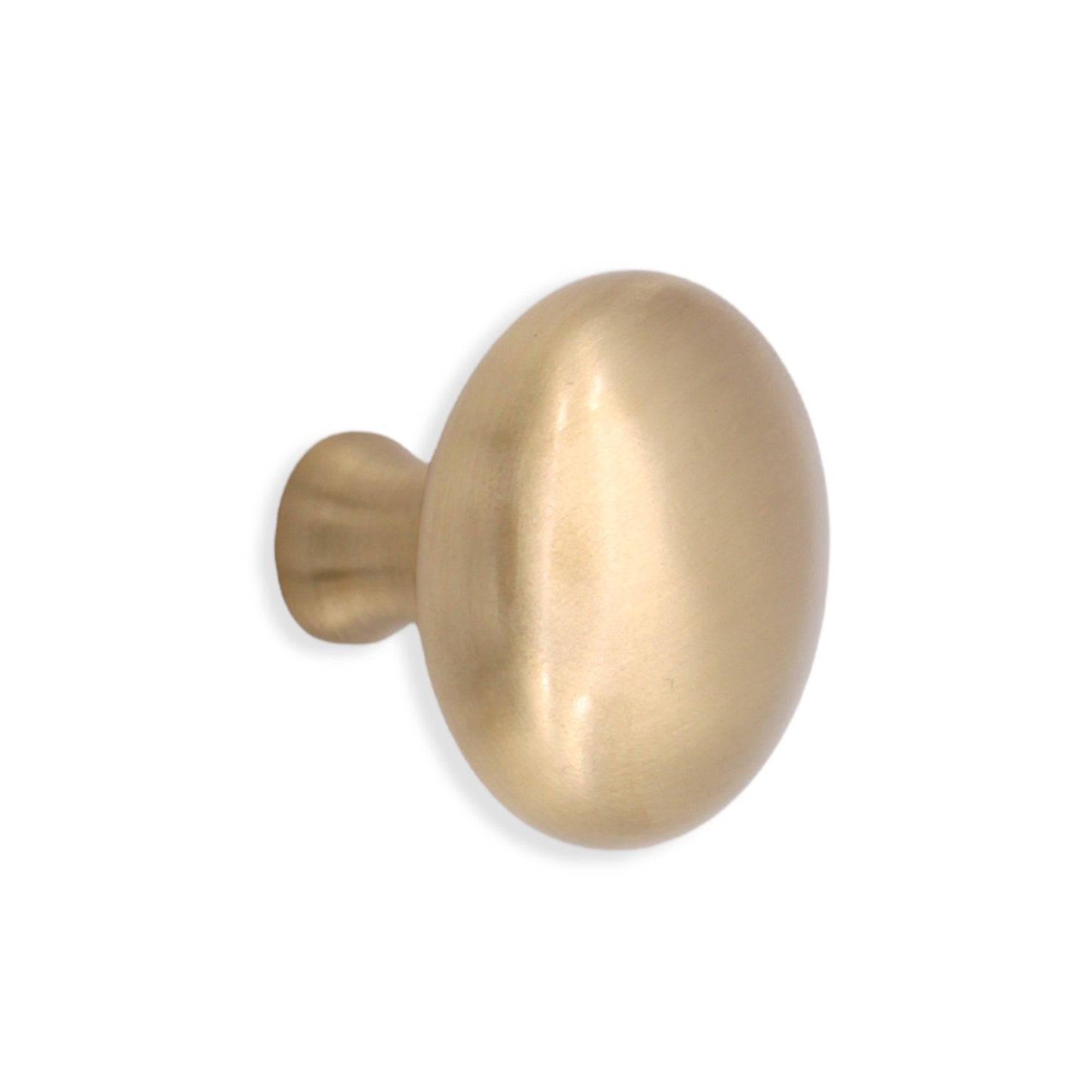 Mushroom Cupboard Knob Satin Brass Home Decor