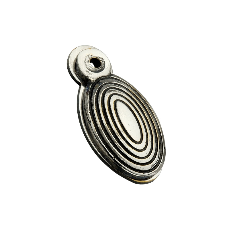 Oval Beehive Escutcheon Aged Nickel