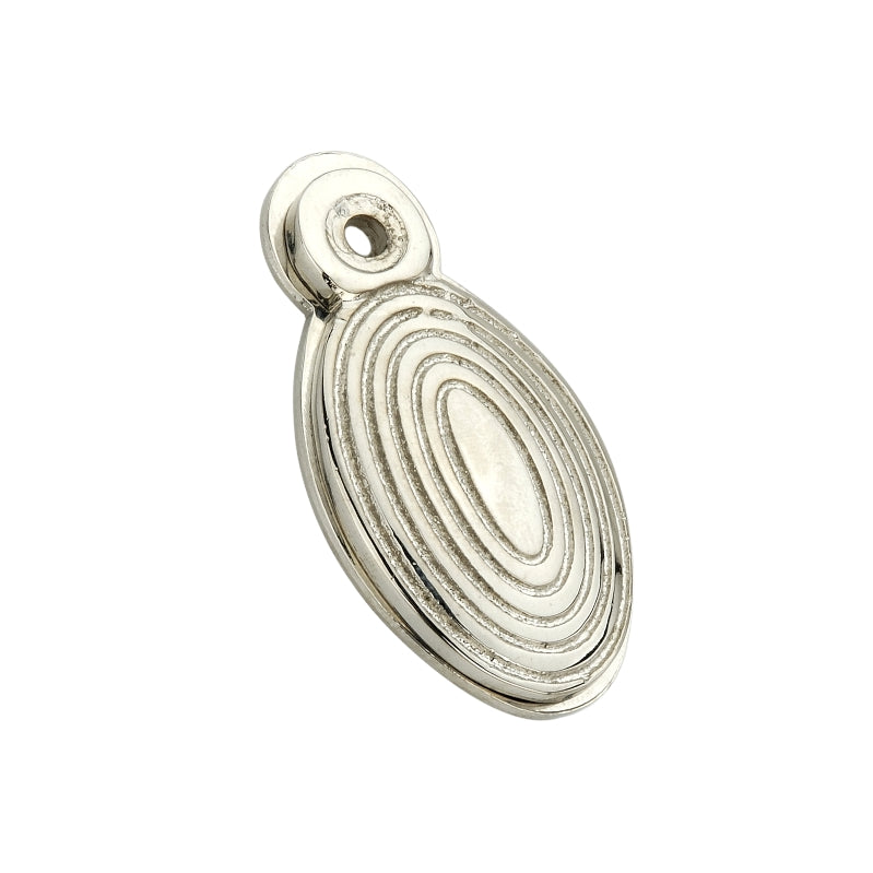 Oval Beehive Escutcheon Polished Nickel Home Decor