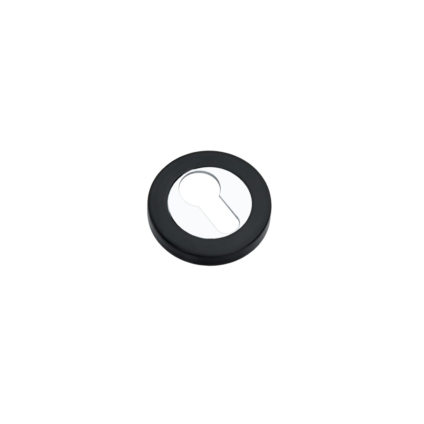 Euro Profile Escutcheon Black/Chrome
