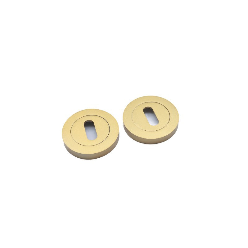 Satin Brass Oval Standard Escutcheon Home Decor