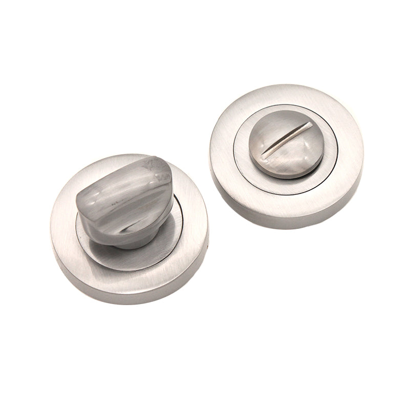 Bathroom Turn & Release Satin Chrome Home Decor