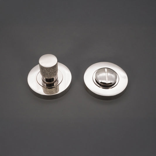 Jewel Knurlmond Daumendreh- und Entriegelungsmechanismus, poliertes Nickel