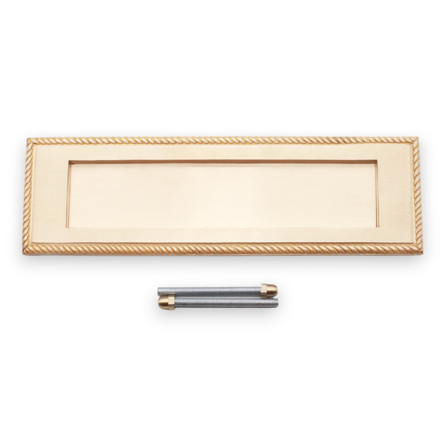 Georgian Letter Plate Satin Brass Home Decor