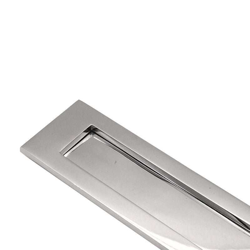Plaque Lettre Victorienne 250mm Chrome Poli