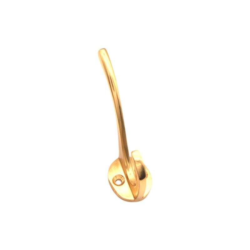 Victorian Coat Hook Polished Brass Home Decor