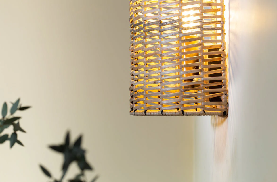 Noko Rattan Wall Lamp - Small