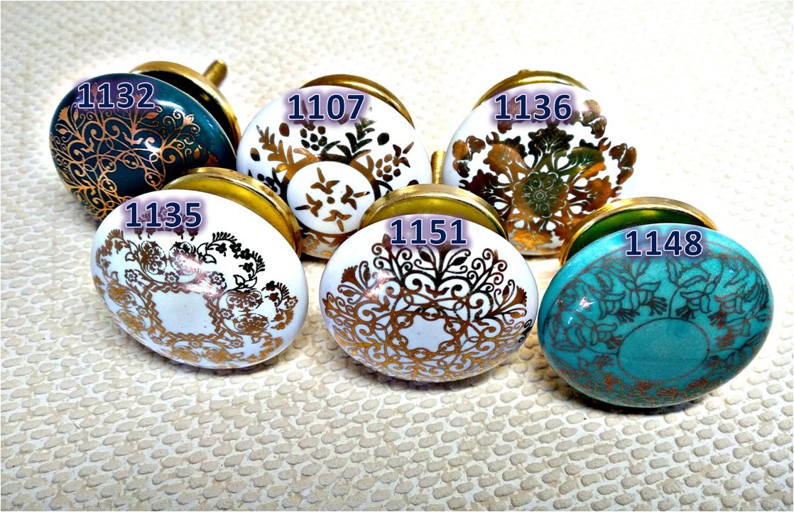 BOUTONS DE PLACARD EN CÉRAMIQUE KALÉIDOSCOPE