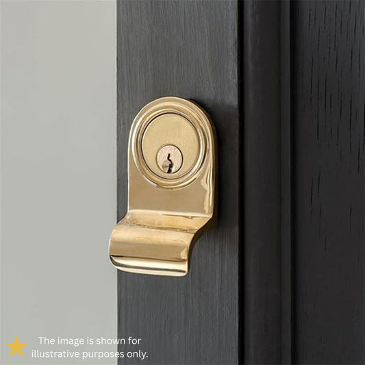 Poignée cylindrique victorienne en bronze vieilli