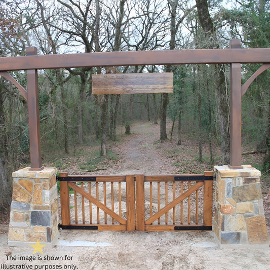 Field Gate Kit - Adjustable 24" - 600mm Black