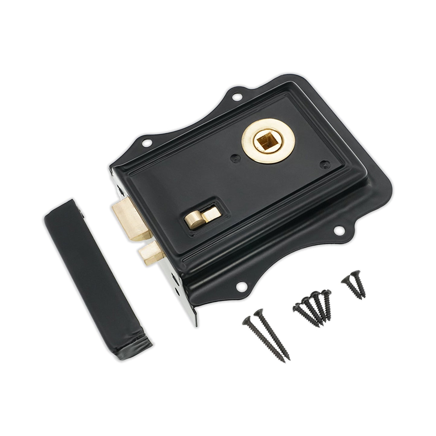 Iron Rim Lock Olde - Black/Brass