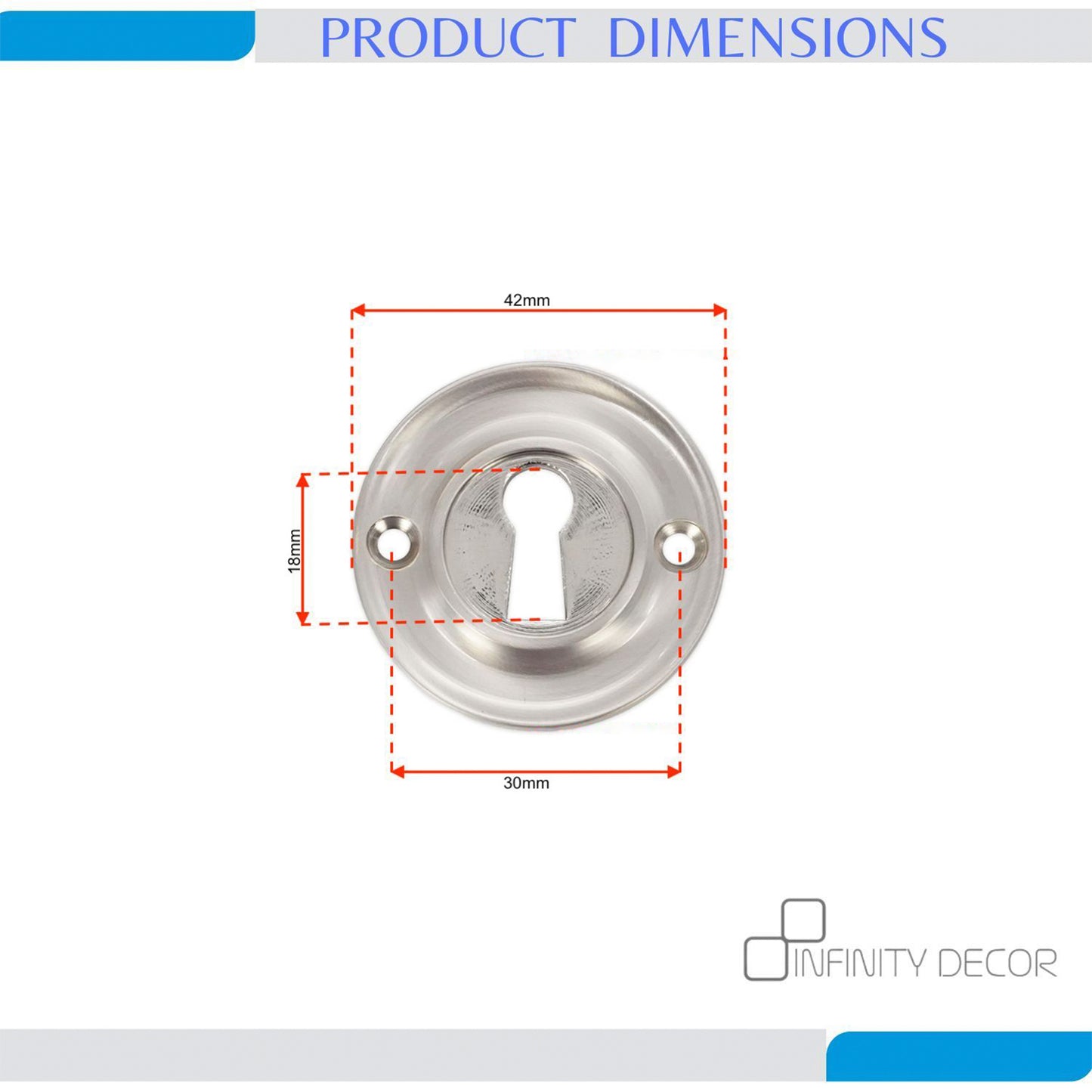 Slimline Standard Escutcheon Satin Nickel