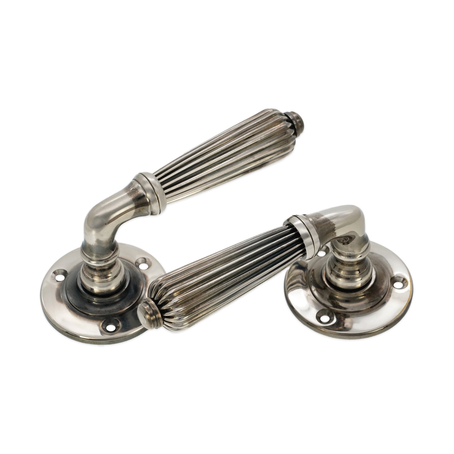 Türgriff mit Regency-Hebel, gealtertes Nickel