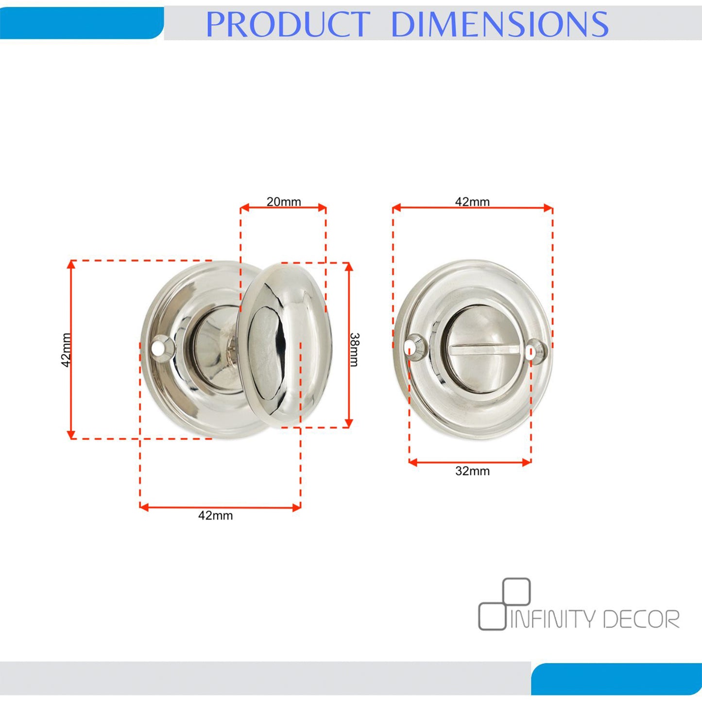 Slimline Turn & Release Polished Nickel