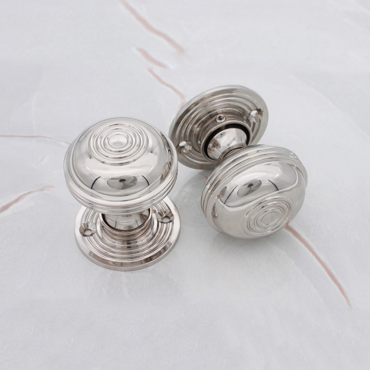 Bloxwich Bouton de porte à rebord/à mortaiser 50 mm Nickel poli