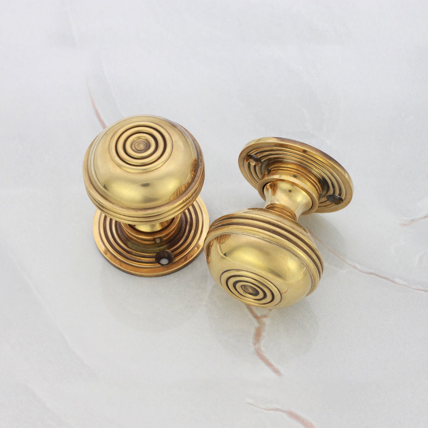 Bloxwich 50mm Rim/Mortice Door Knob Aged Brass