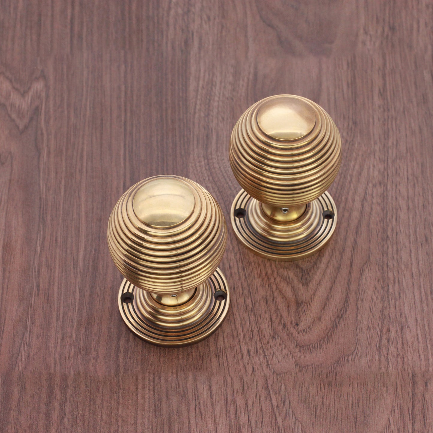 Reeded 60mm Rim/Mortice Door Knob