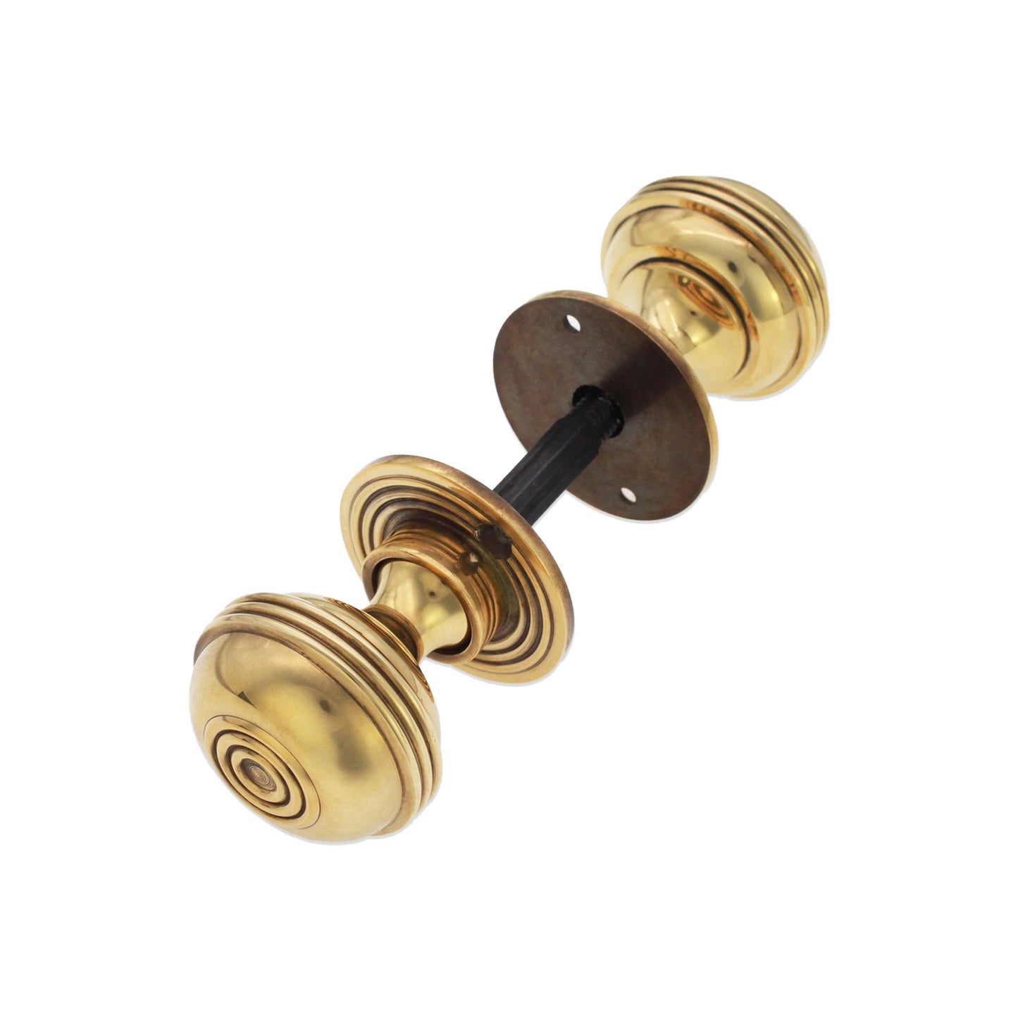 Bloxwich 50mm Rim/Mortice Door Knob Aged Brass