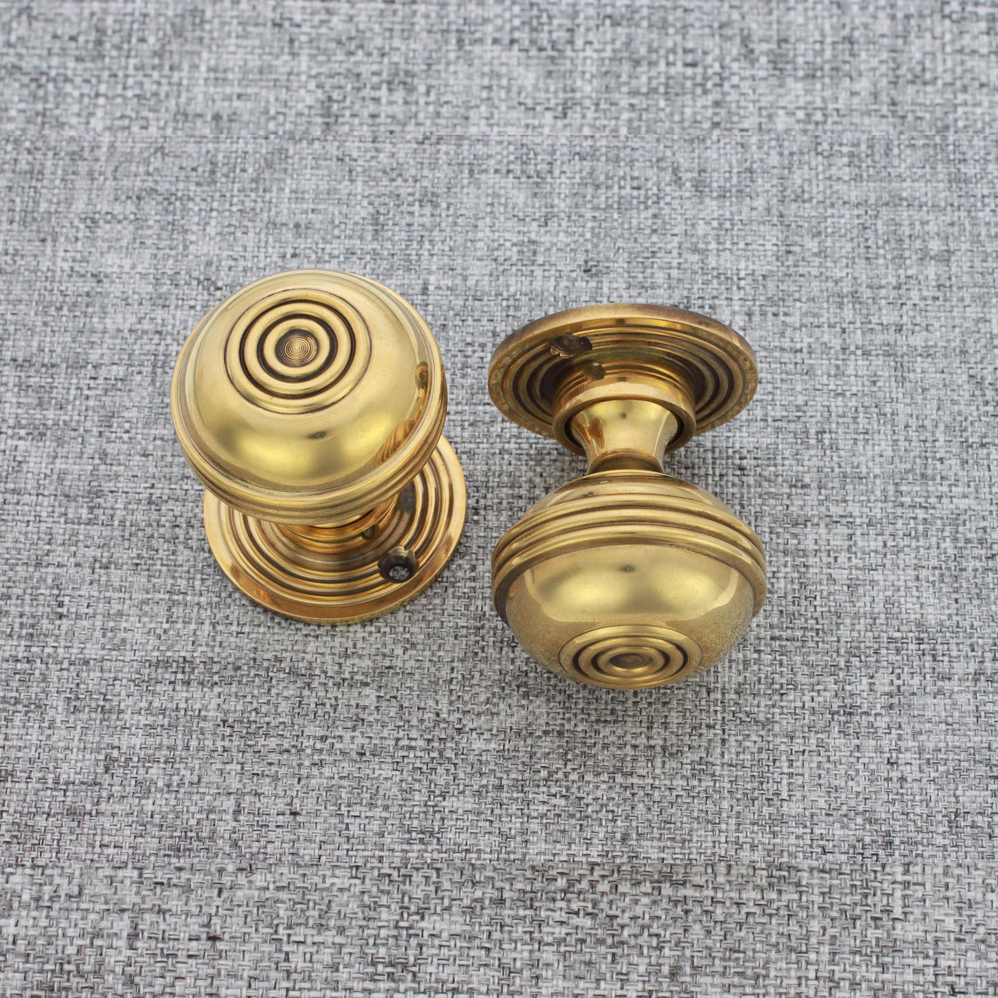 Bloxwich 50mm Rim/Mortice Door Knob Aged Brass