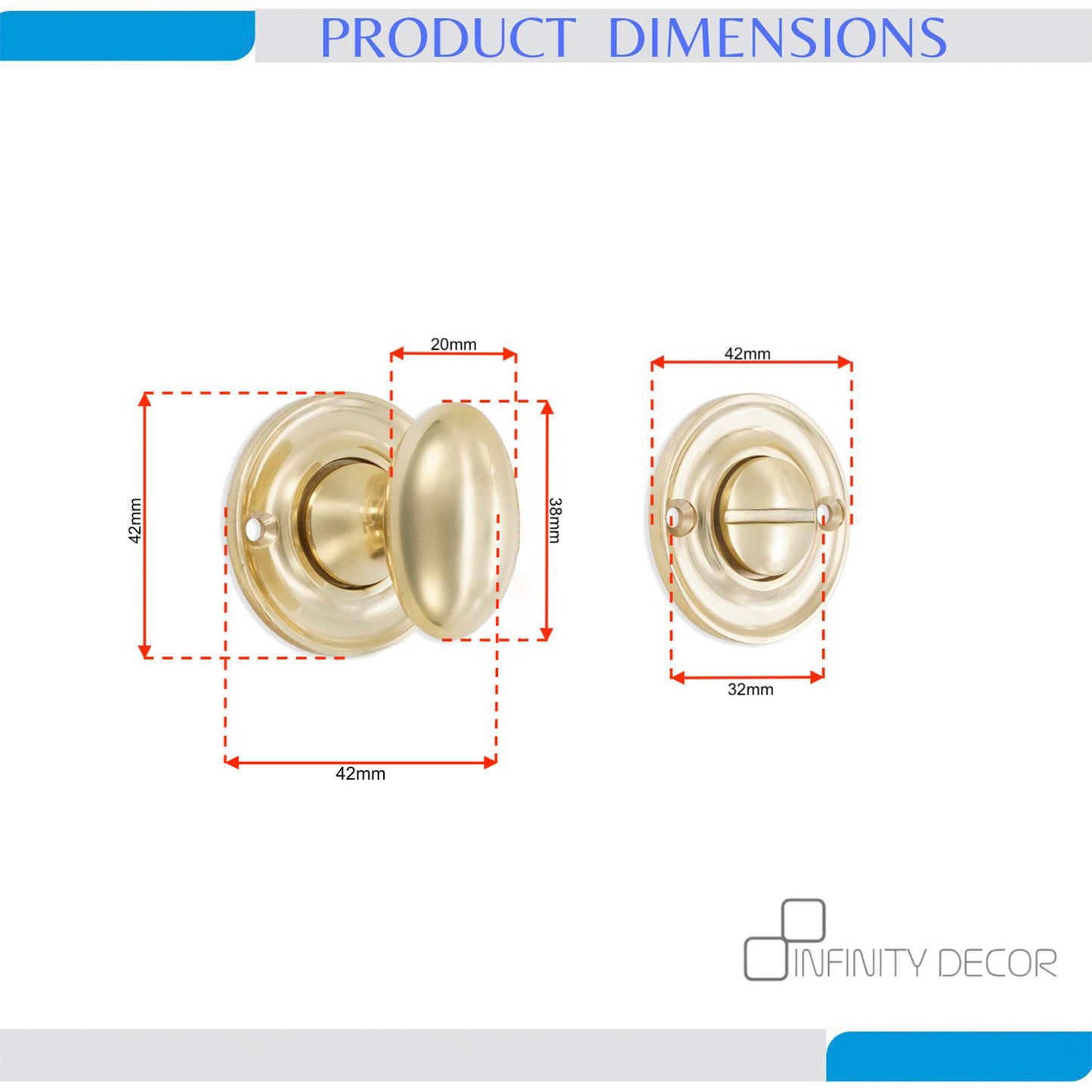 Slimline Turn & Release Polished Brass