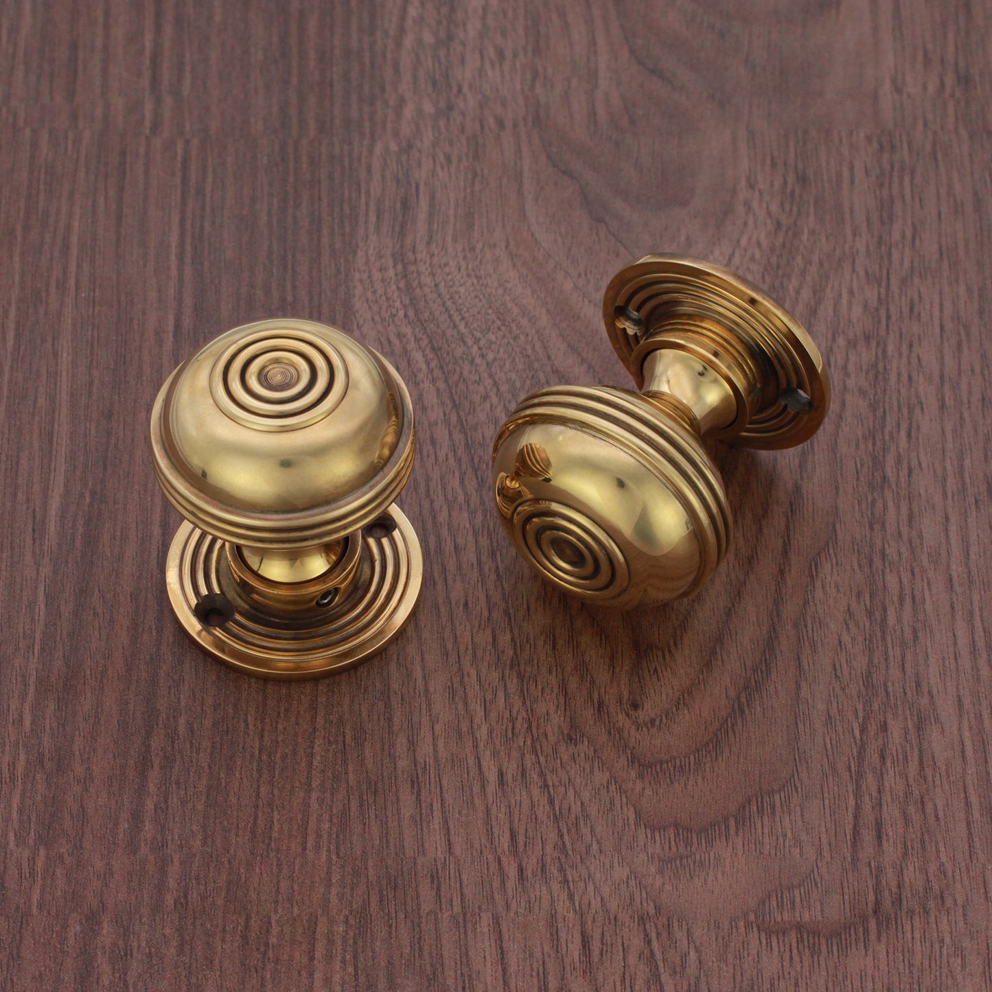 Bloxwich 50mm Rim/Mortice Door Knob Aged Brass