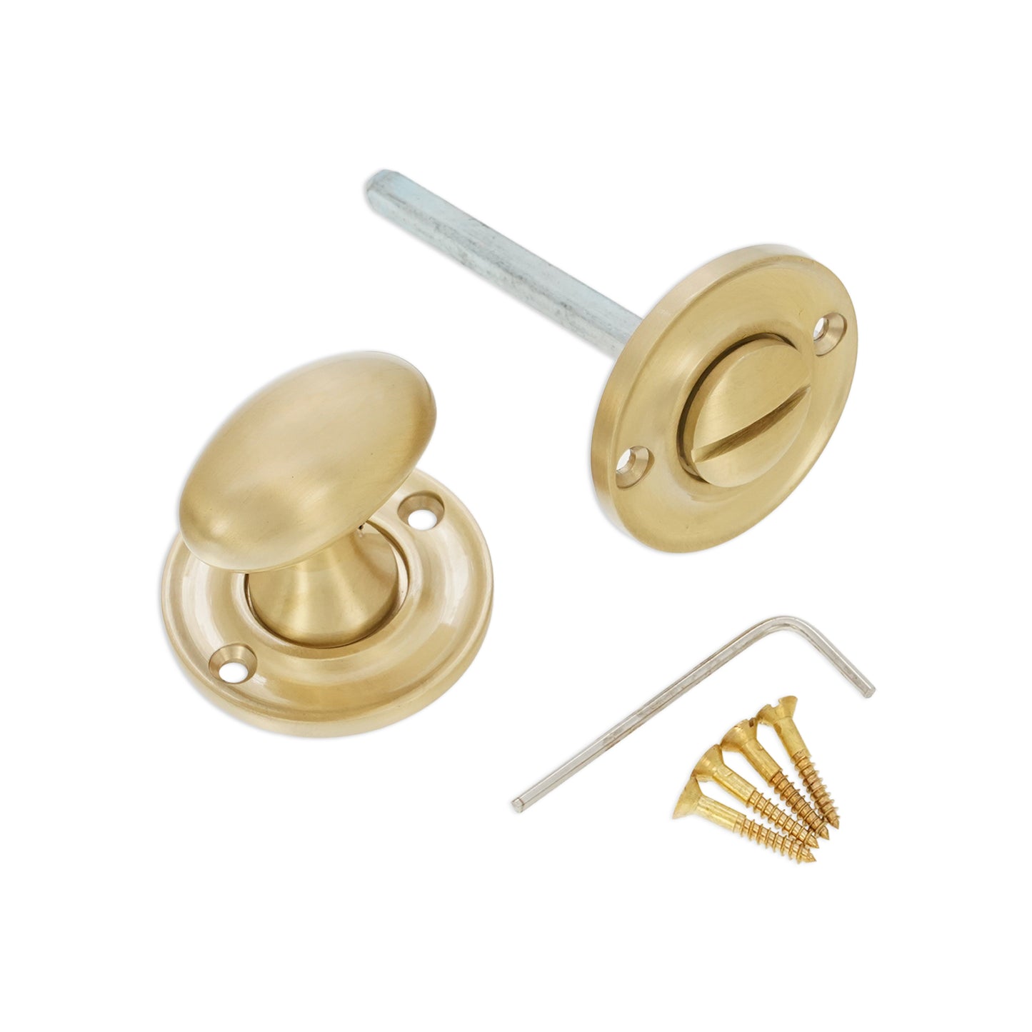 Slimline Turn & Release Satin Brass