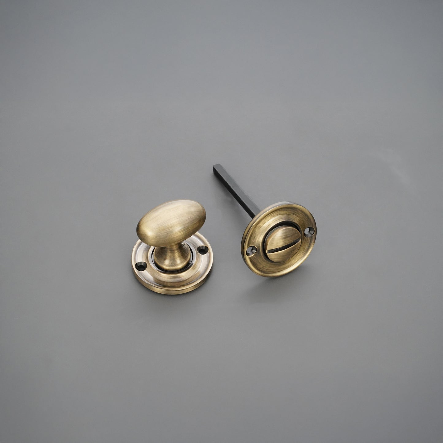 Slimline Turn & Release Antique Brass