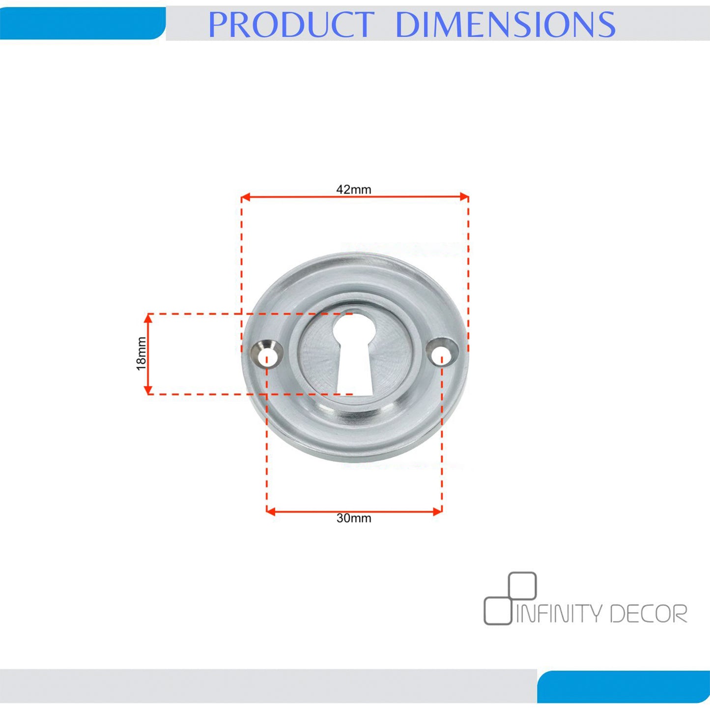 Slimline Standard Escutcheon Polished Chrome