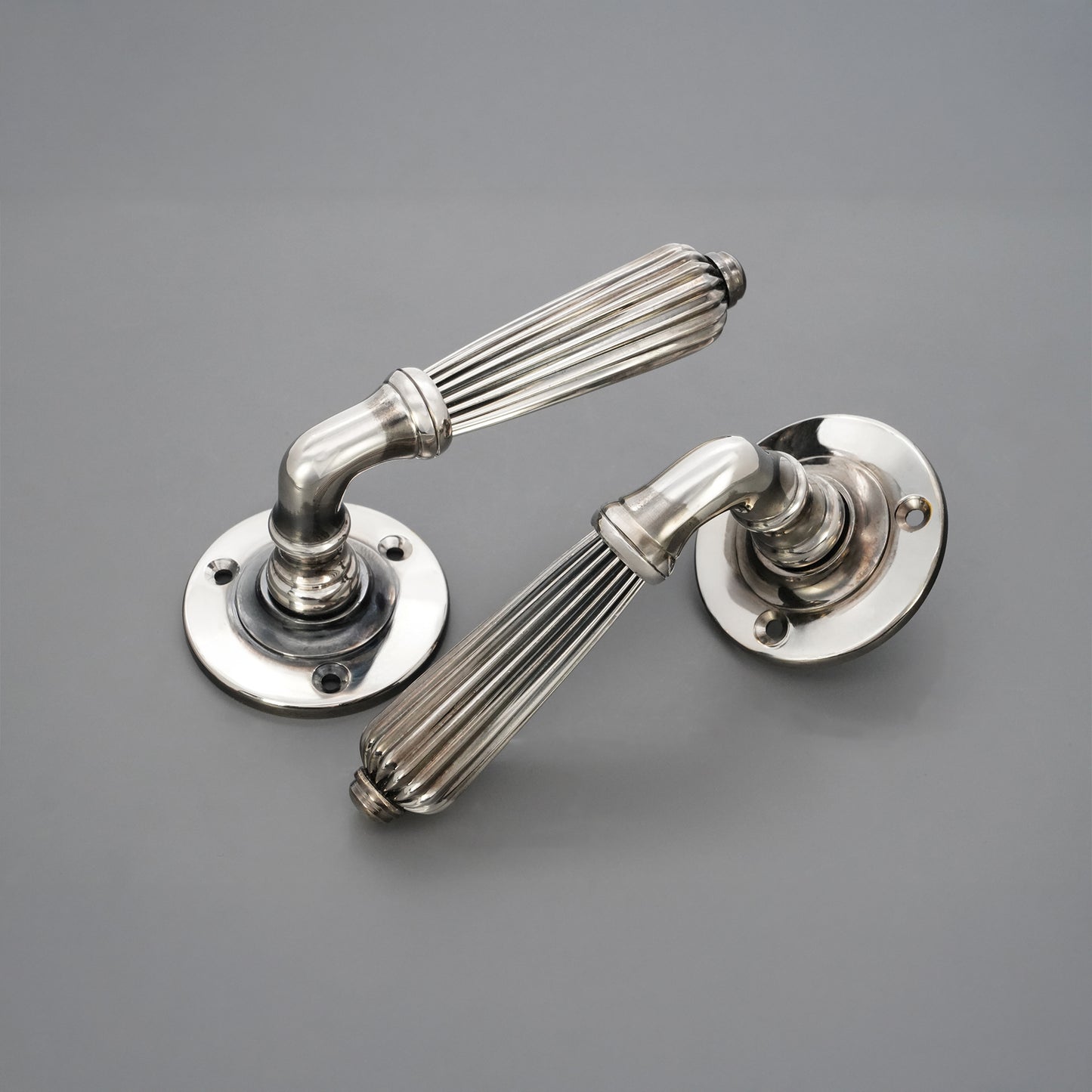 Türgriff mit Regency-Hebel, gealtertes Nickel
