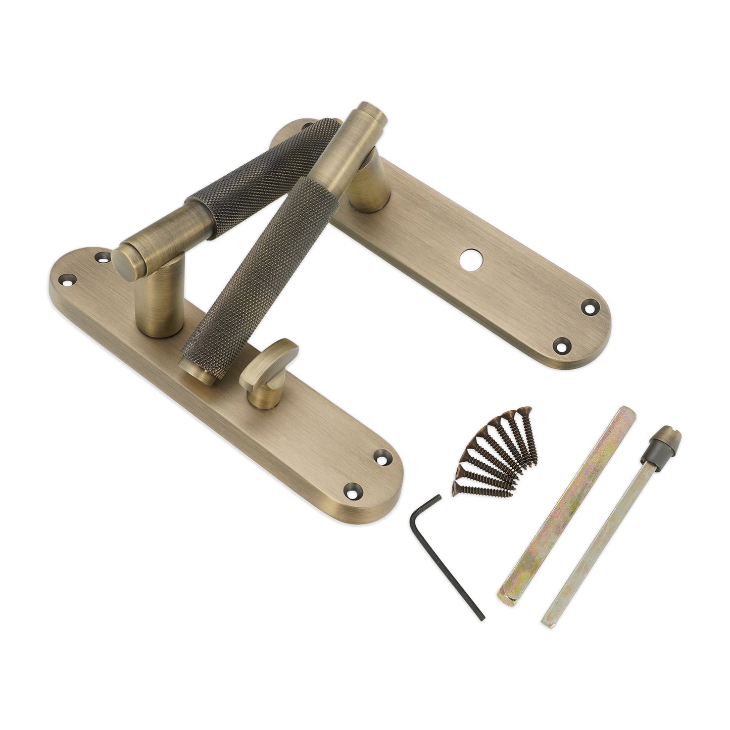 Matt Antique Lever on Backplate Bathroom Home Decor