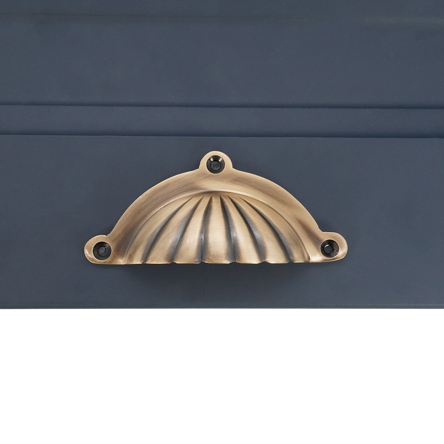 Shell Cup Pull Antique Brass