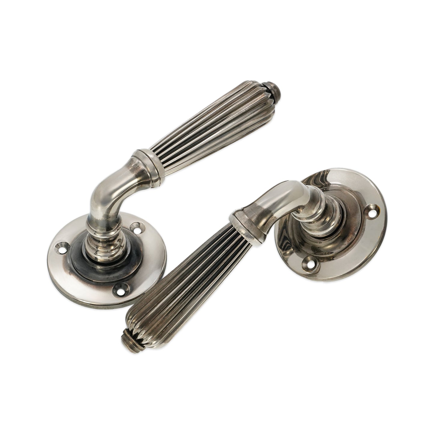 Türgriff mit Regency-Hebel, gealtertes Nickel