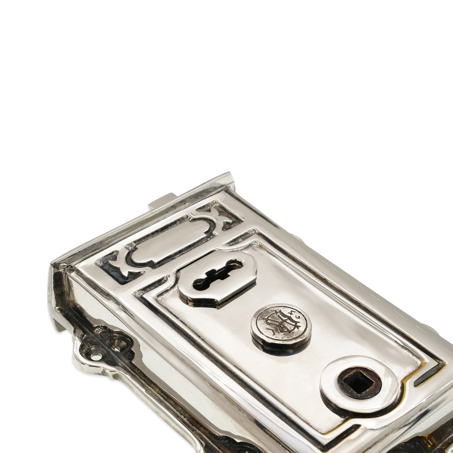 Davenport Felgenschloss aus gealtertem Nickel