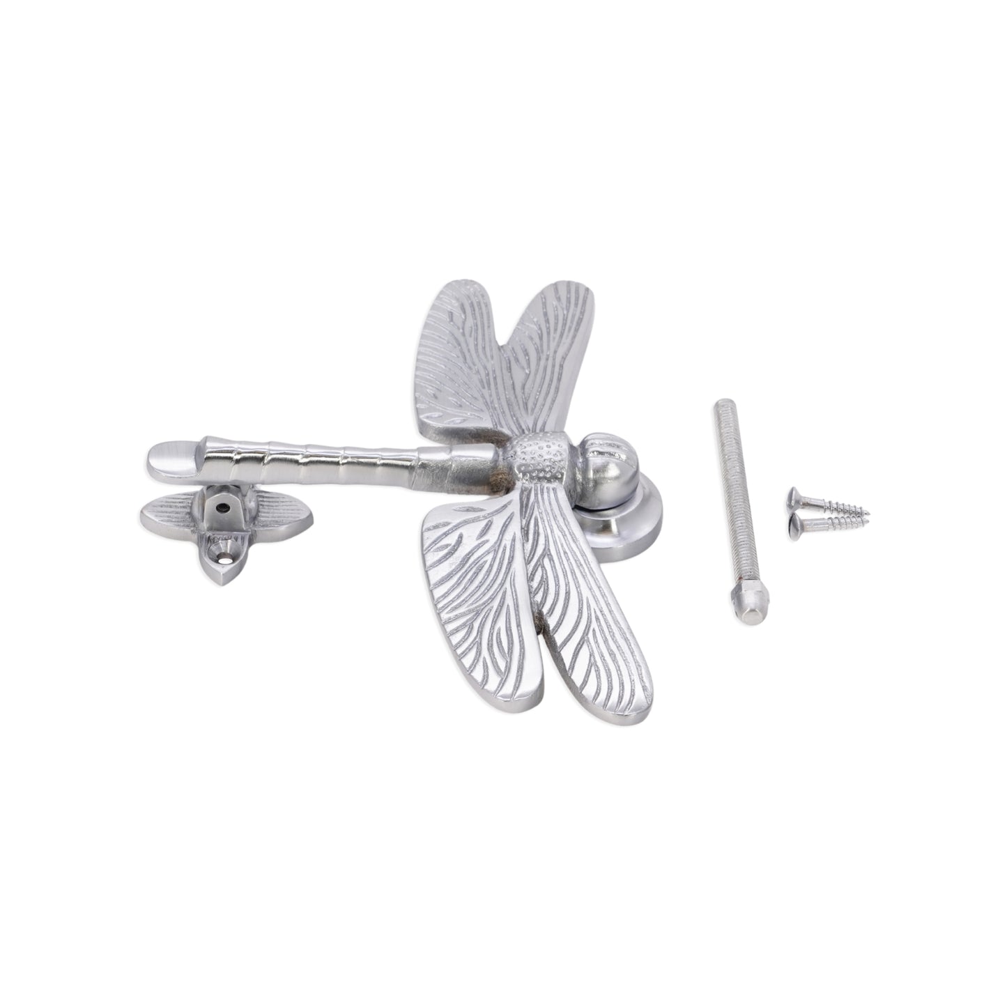Satin Chrome Dragonfly Door Knocker Home Decor