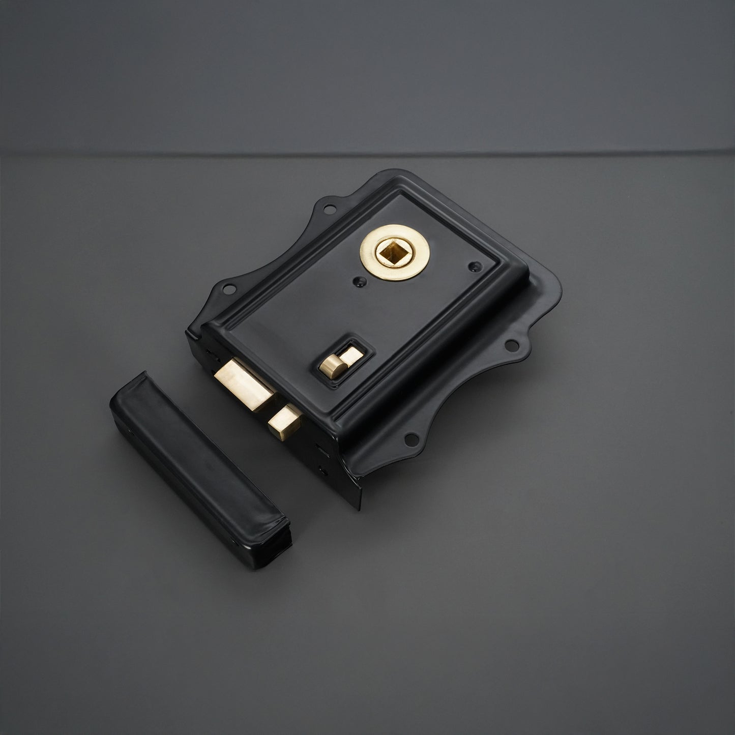 Iron Rim Lock Olde - Black/Brass