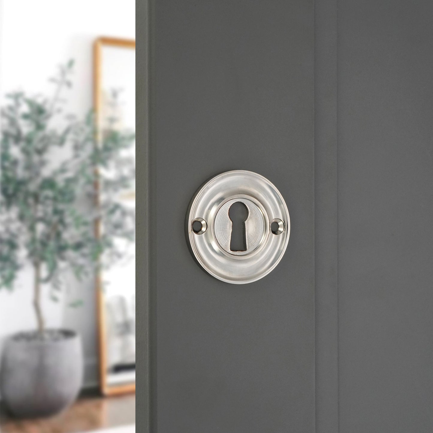 Slimline Standard Escutcheon Polished Nickel