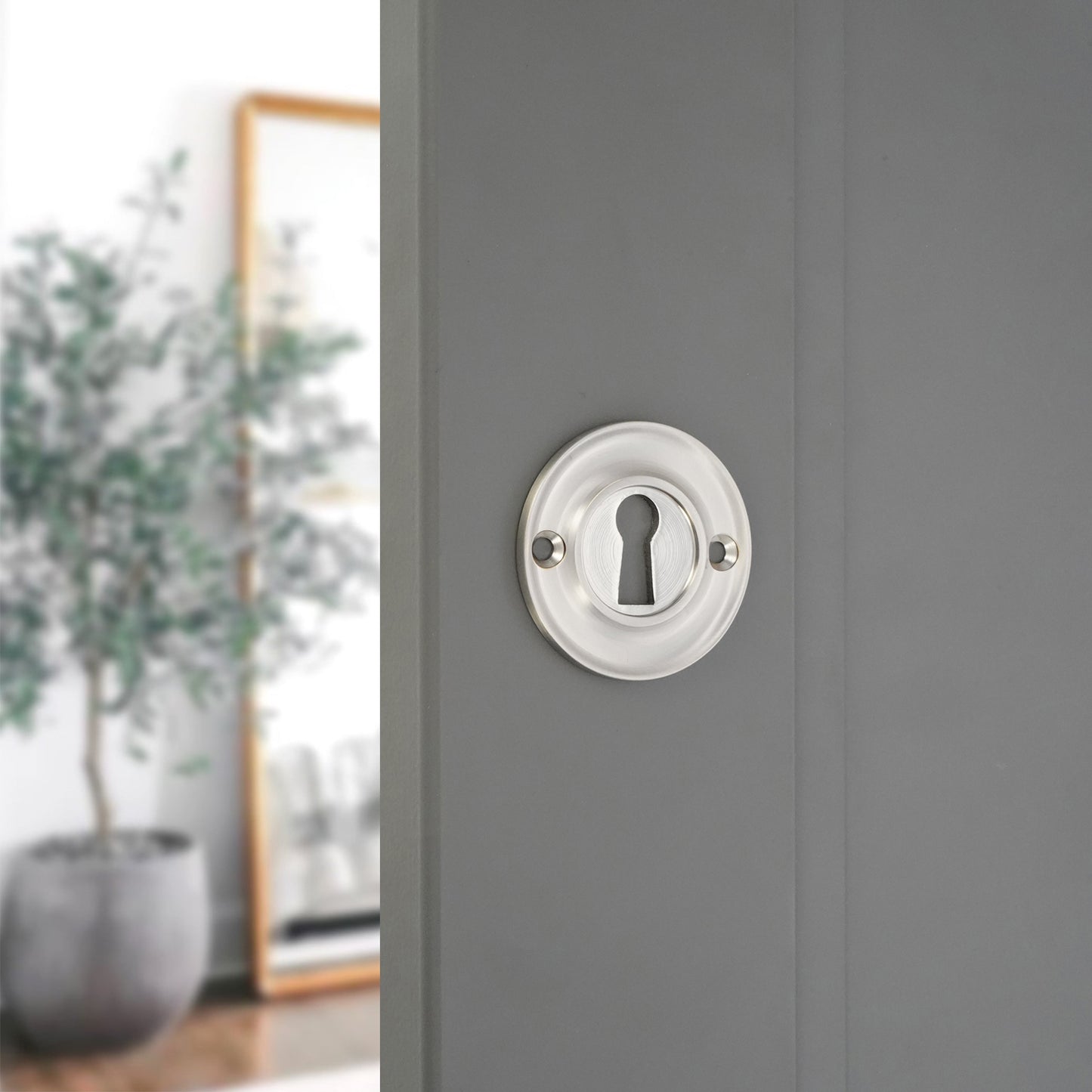 Slimline Standard Escutcheon Satin Nickel