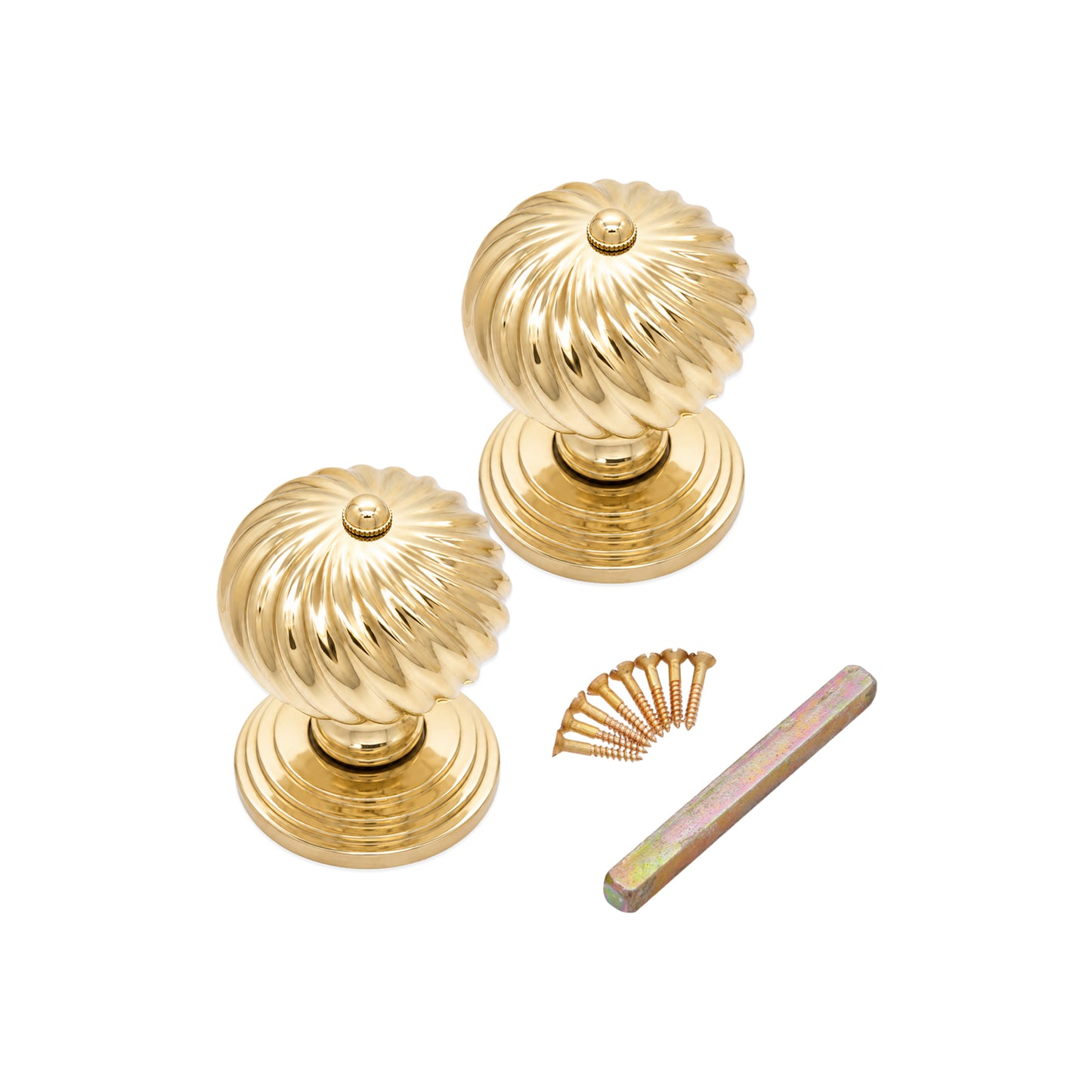 Polished Brass Burcot Mortice Door Knob Home Decor