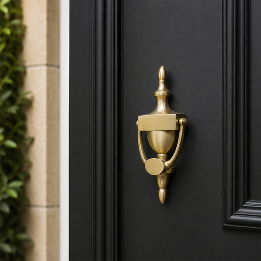 Victorian Door Knocker 200mm Satin Brass