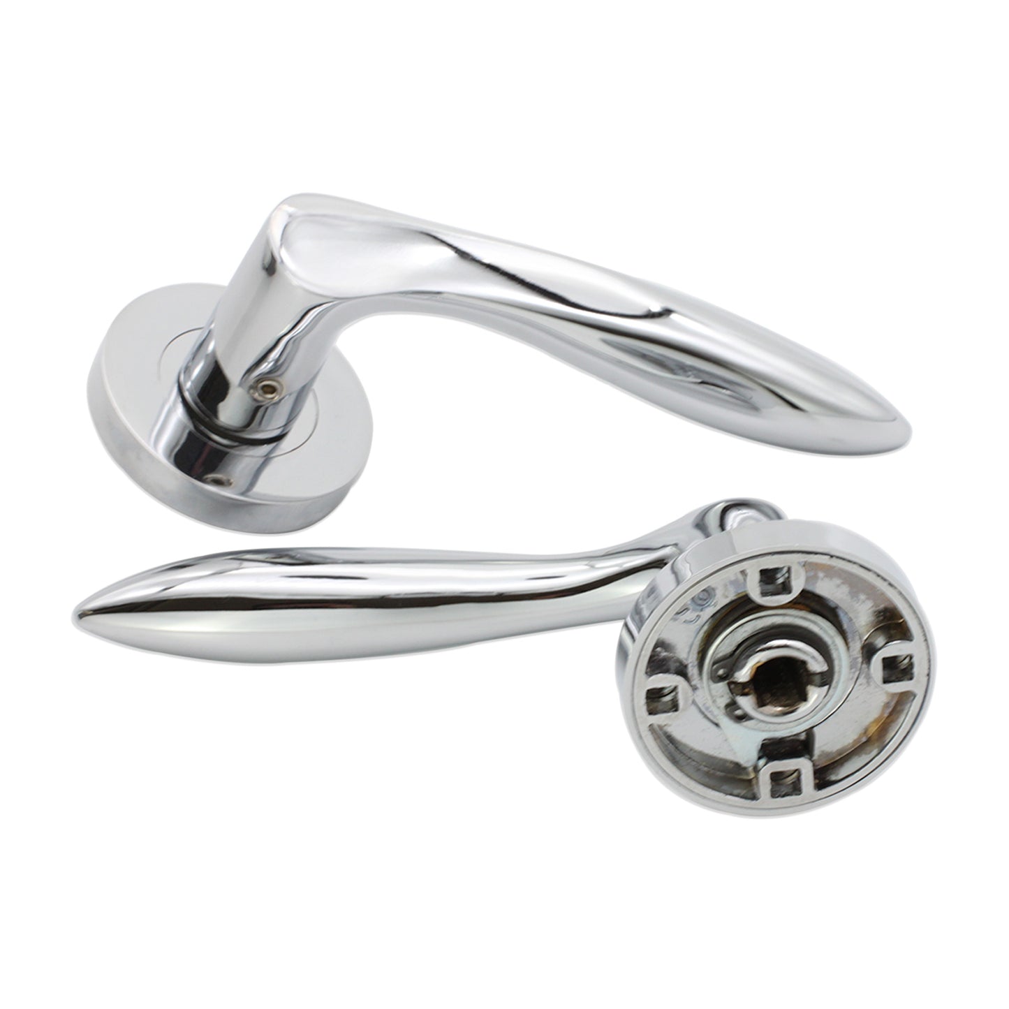 Pearle Lever on Rose Polished Chrome Latch Pack