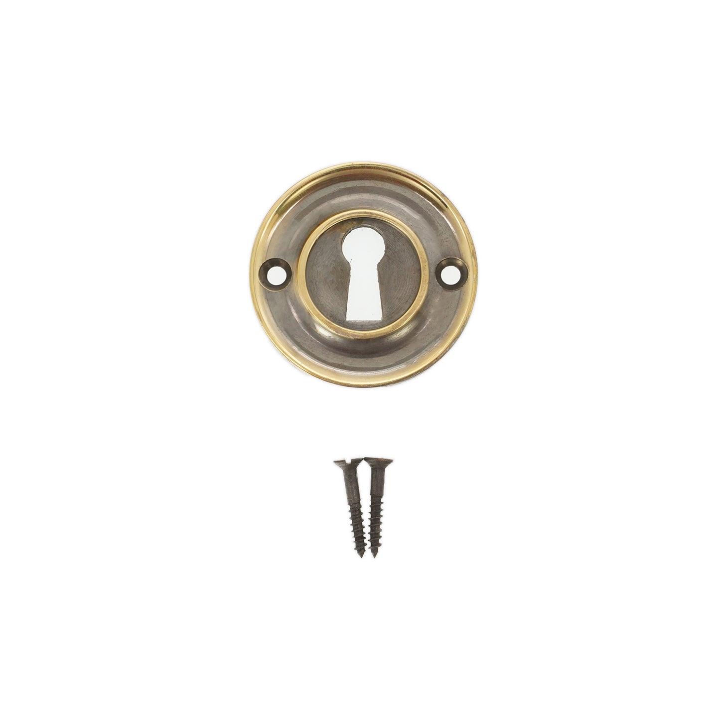 Slimline Standard Escutcheon Aged Brass