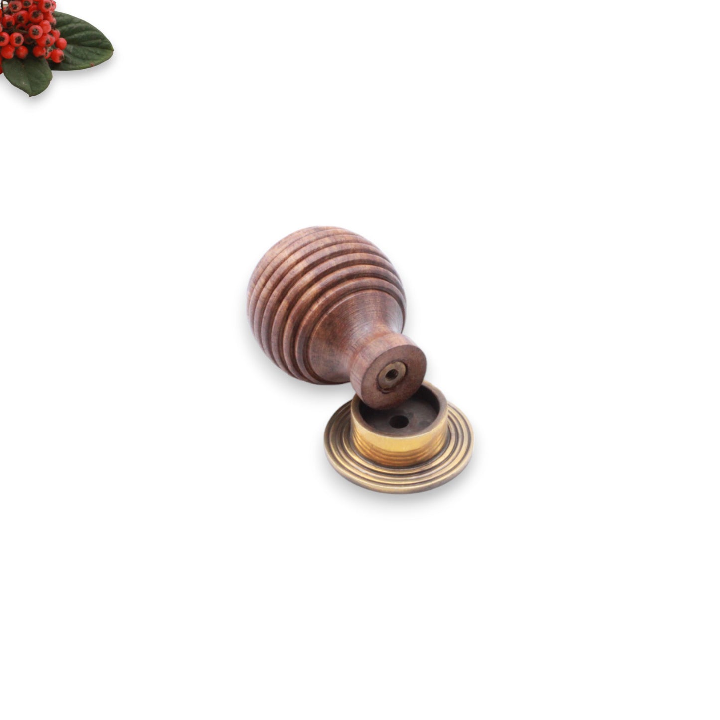 Rosewood Preston Grand bouton de placard en laiton vieilli