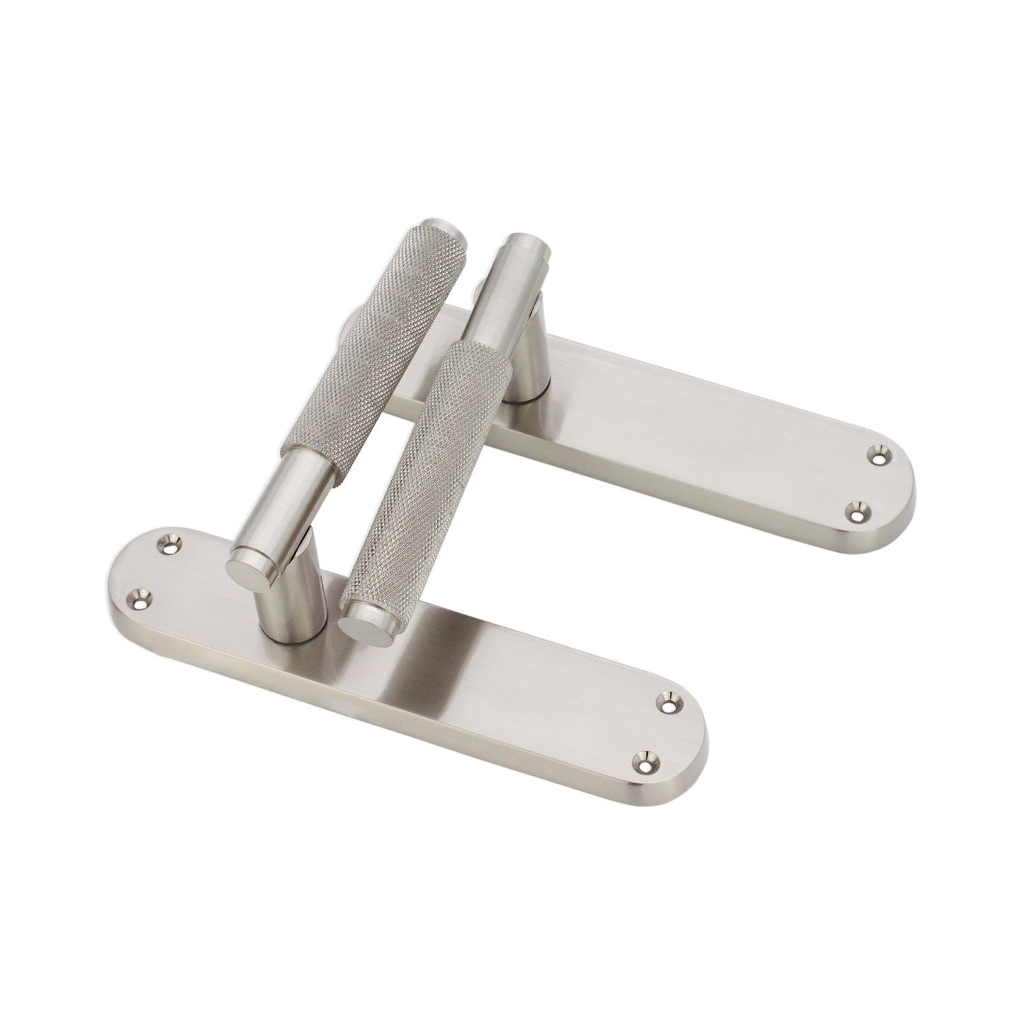 Rändelhebel von Connaught am Rückplattenriegel, satiniertes Nickel
