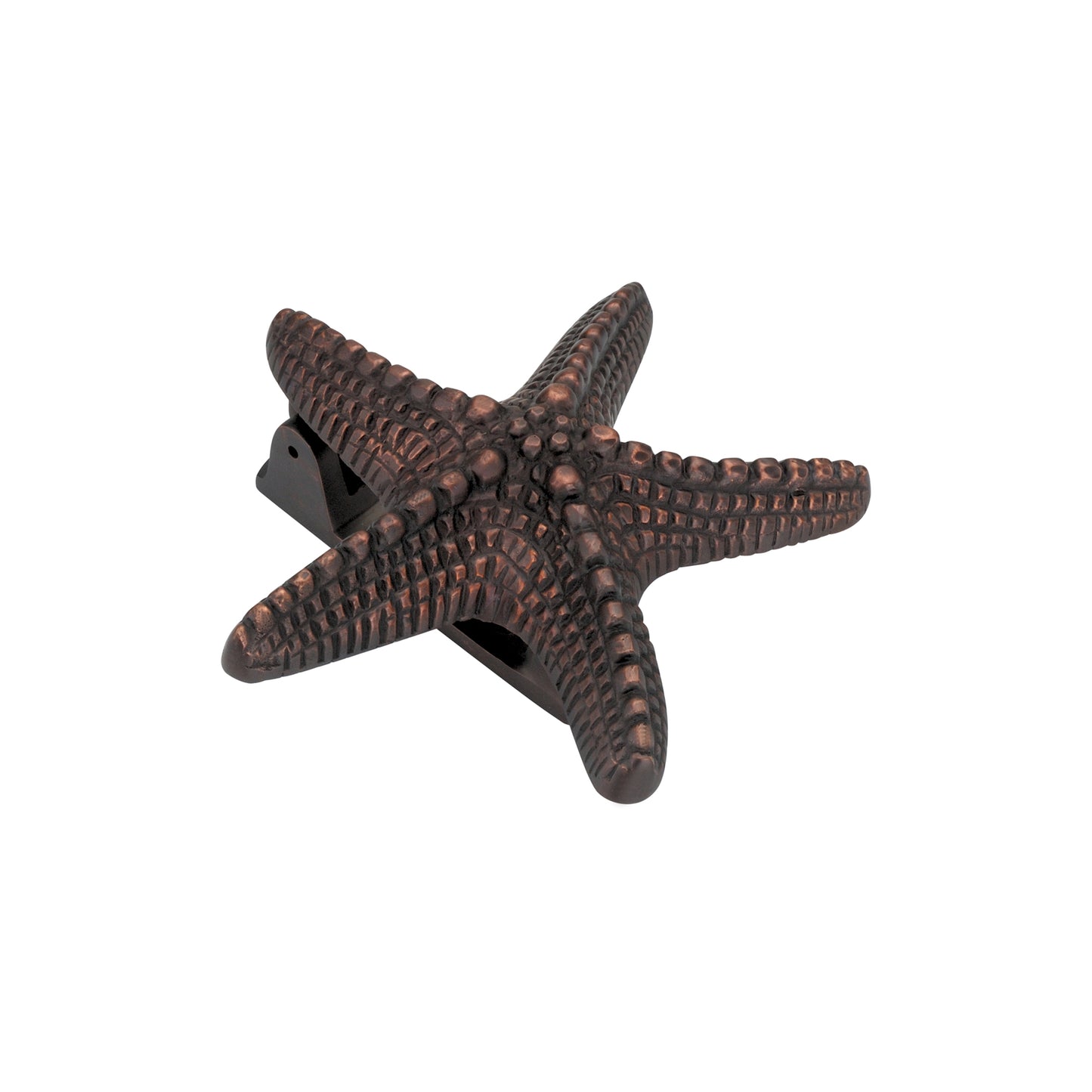 Heurtoir De Porte Étoile De Mer Bronze Vieilli