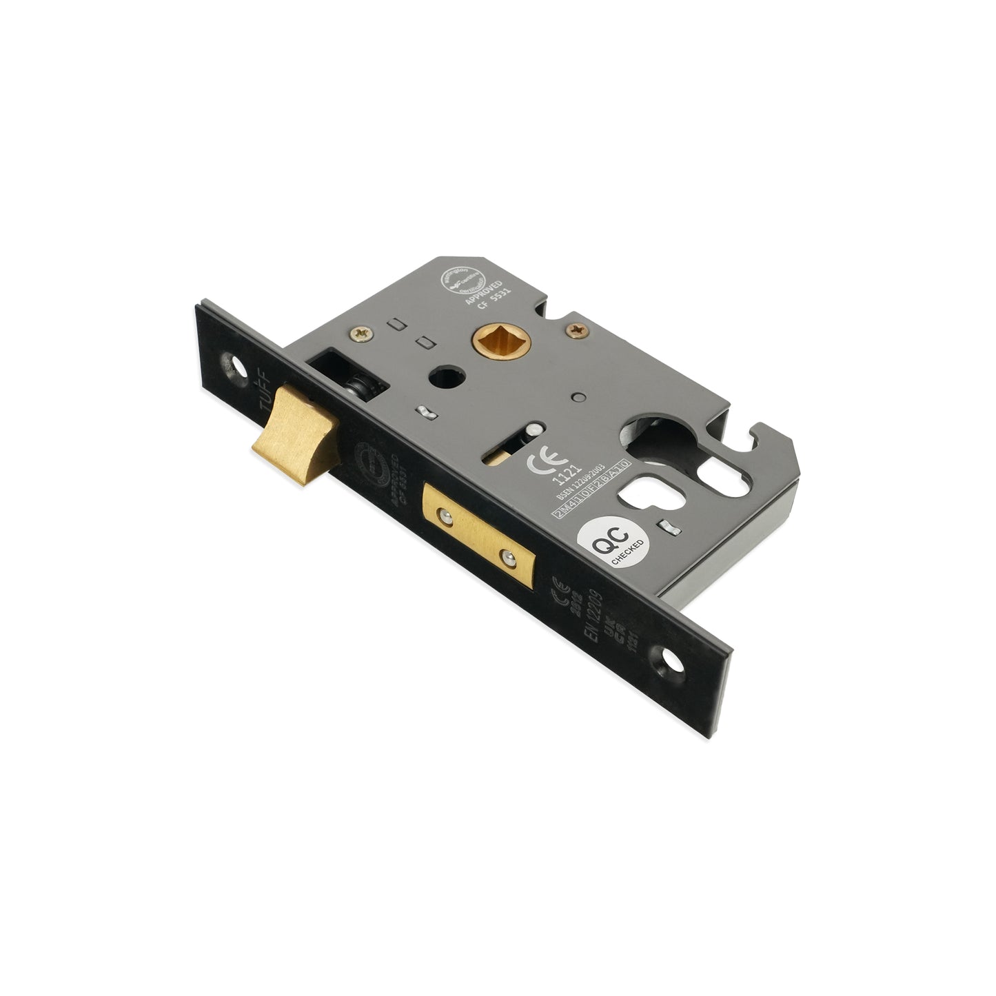 Serrure à mortaiser CE Euro Profile 2,5" - Noir mat
