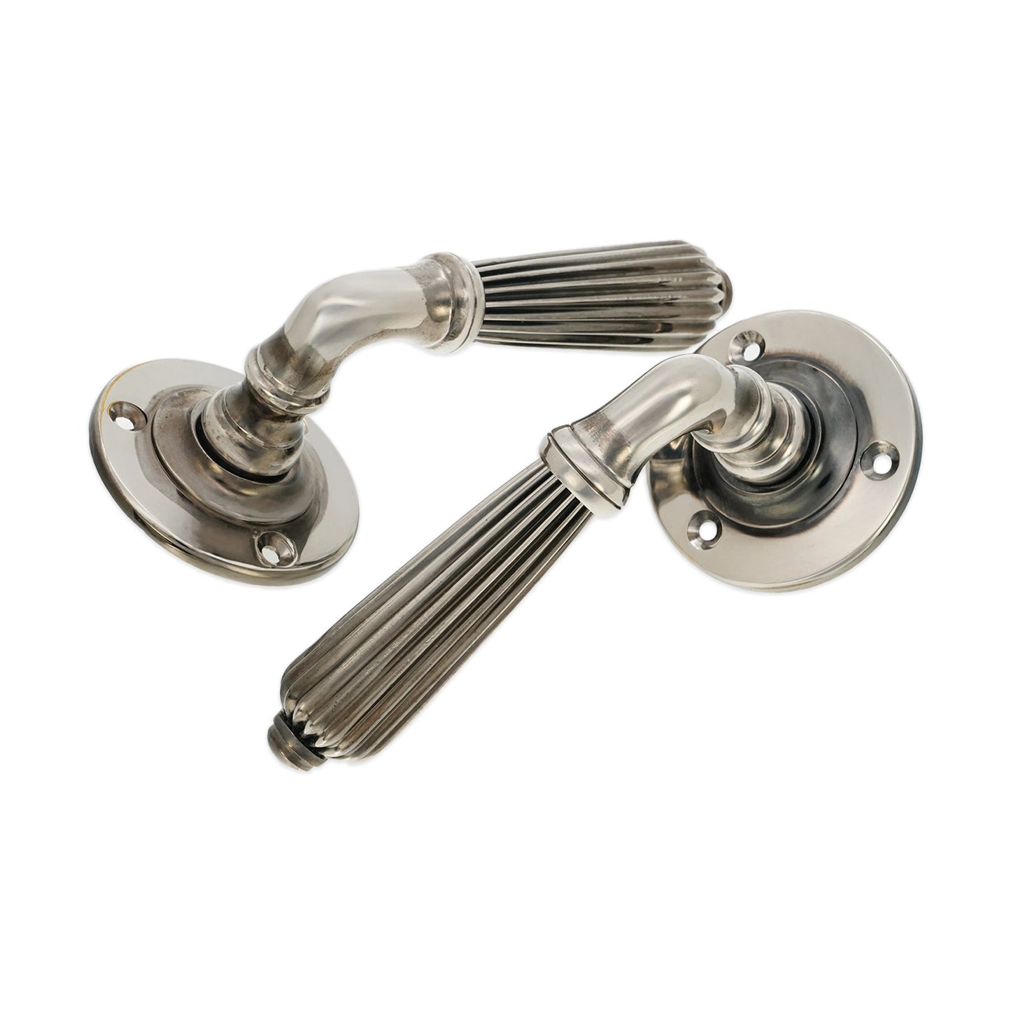 Türgriff mit Regency-Hebel, gealtertes Nickel