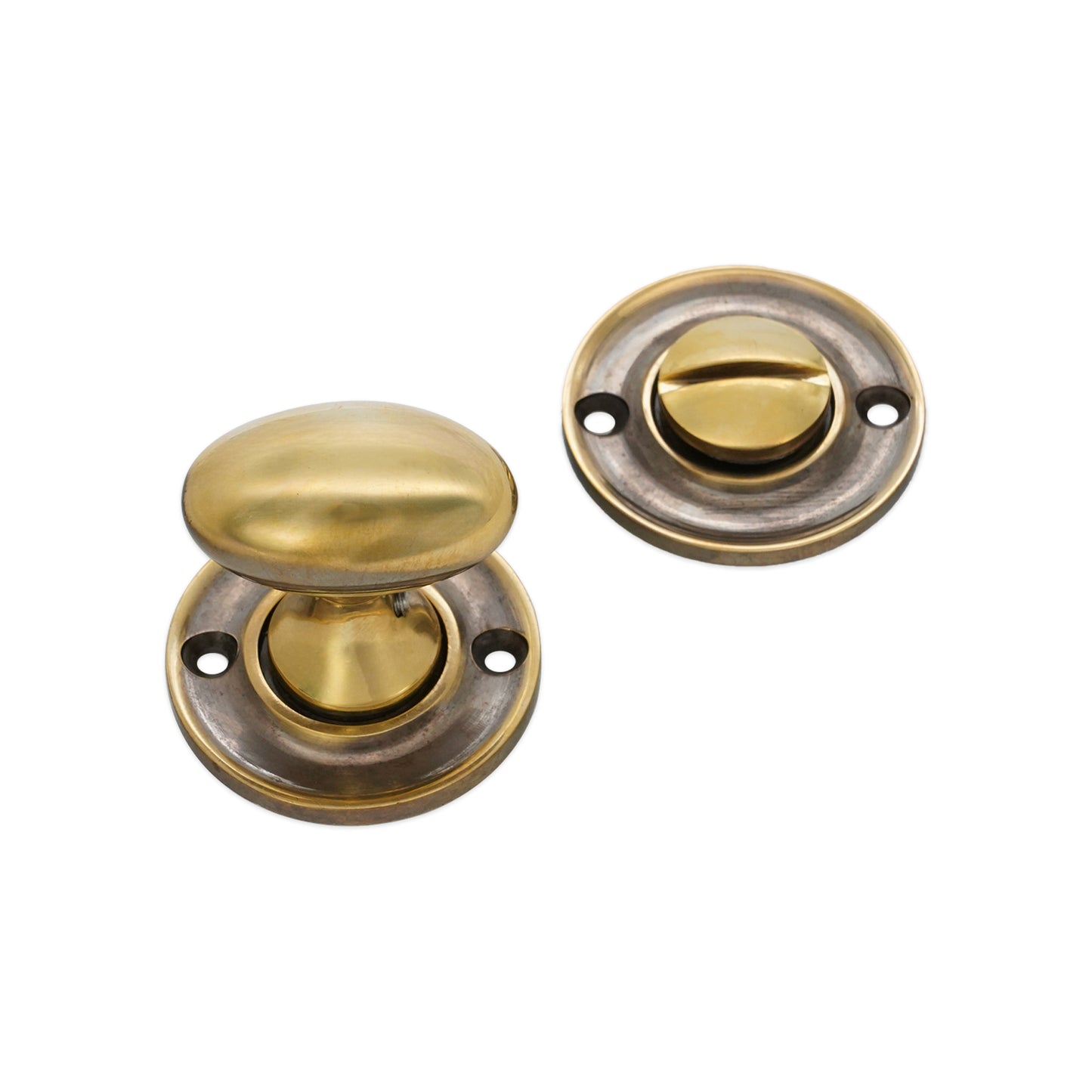 Slimline Turn & Release Aged Brass