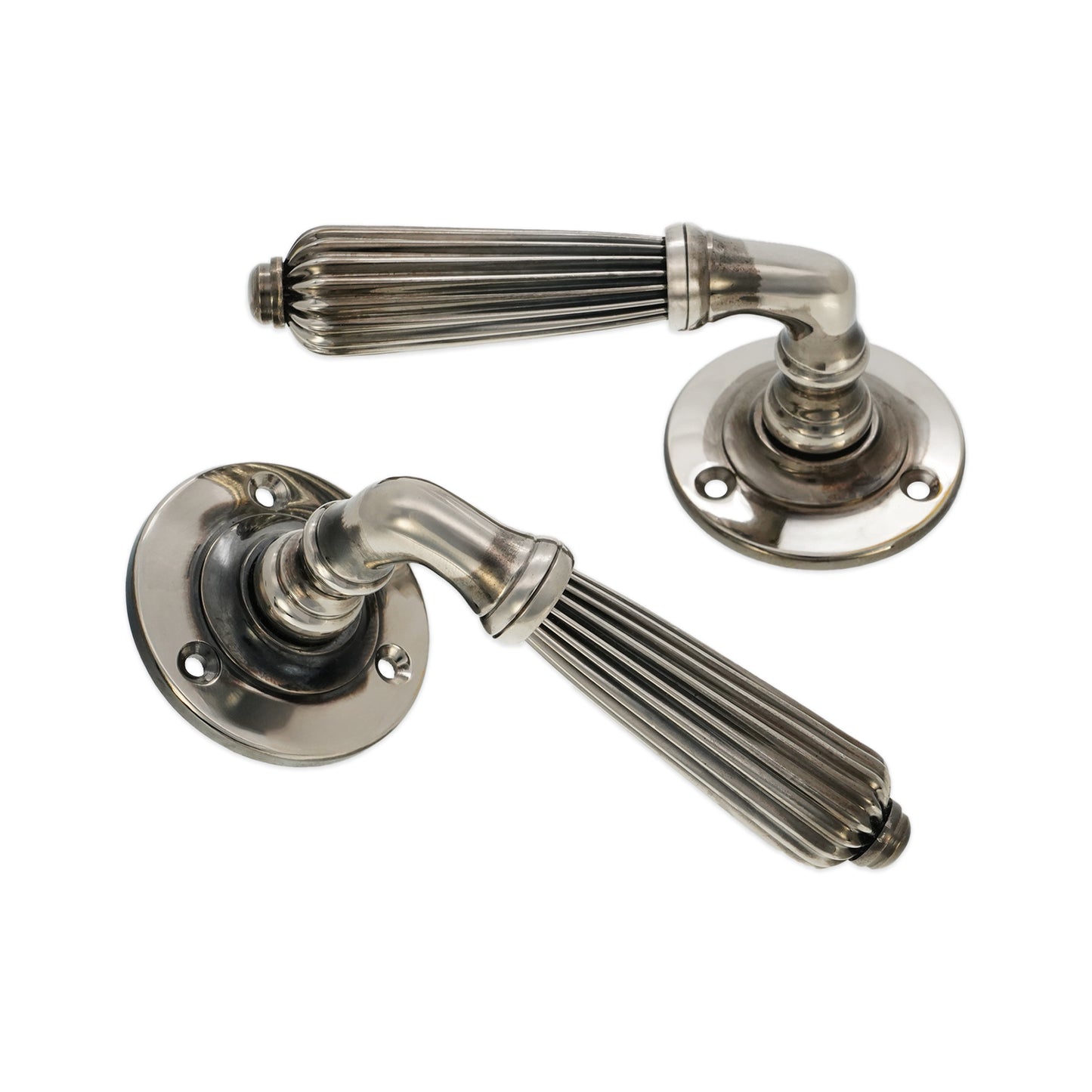 Türgriff mit Regency-Hebel, gealtertes Nickel